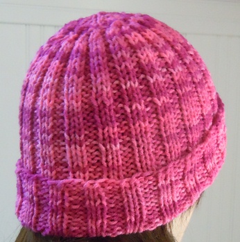 rib knit hat knitting pattern